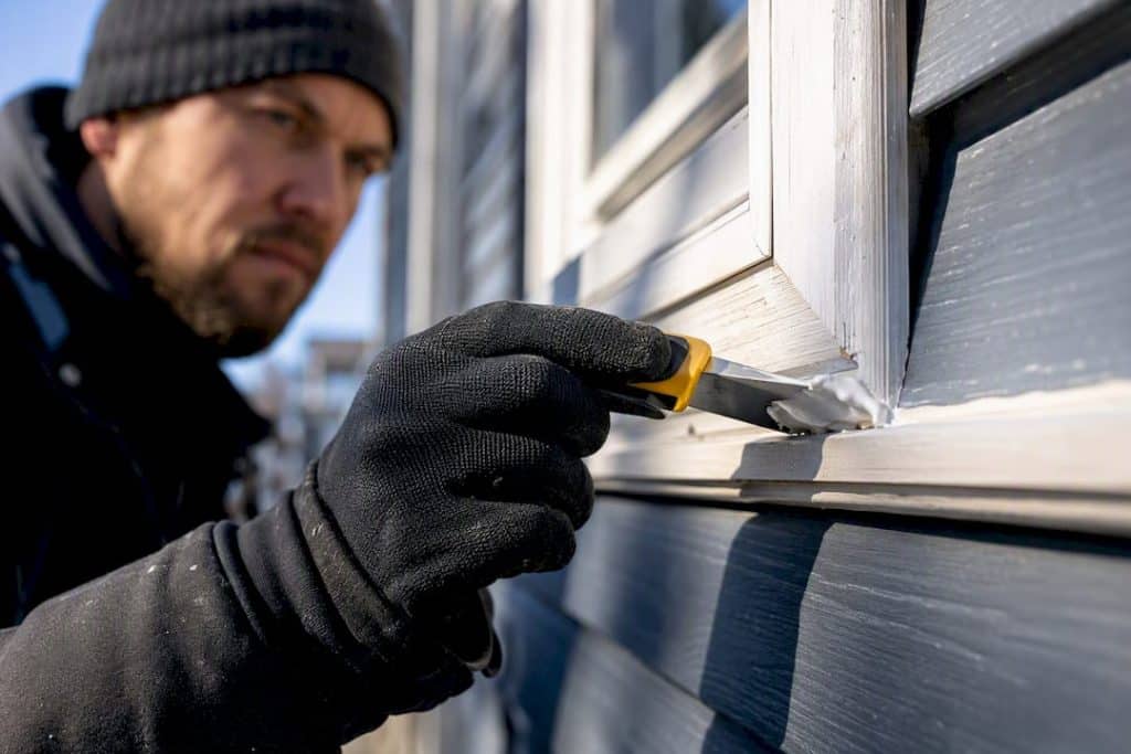 Specialist tooling exterior trim caulk