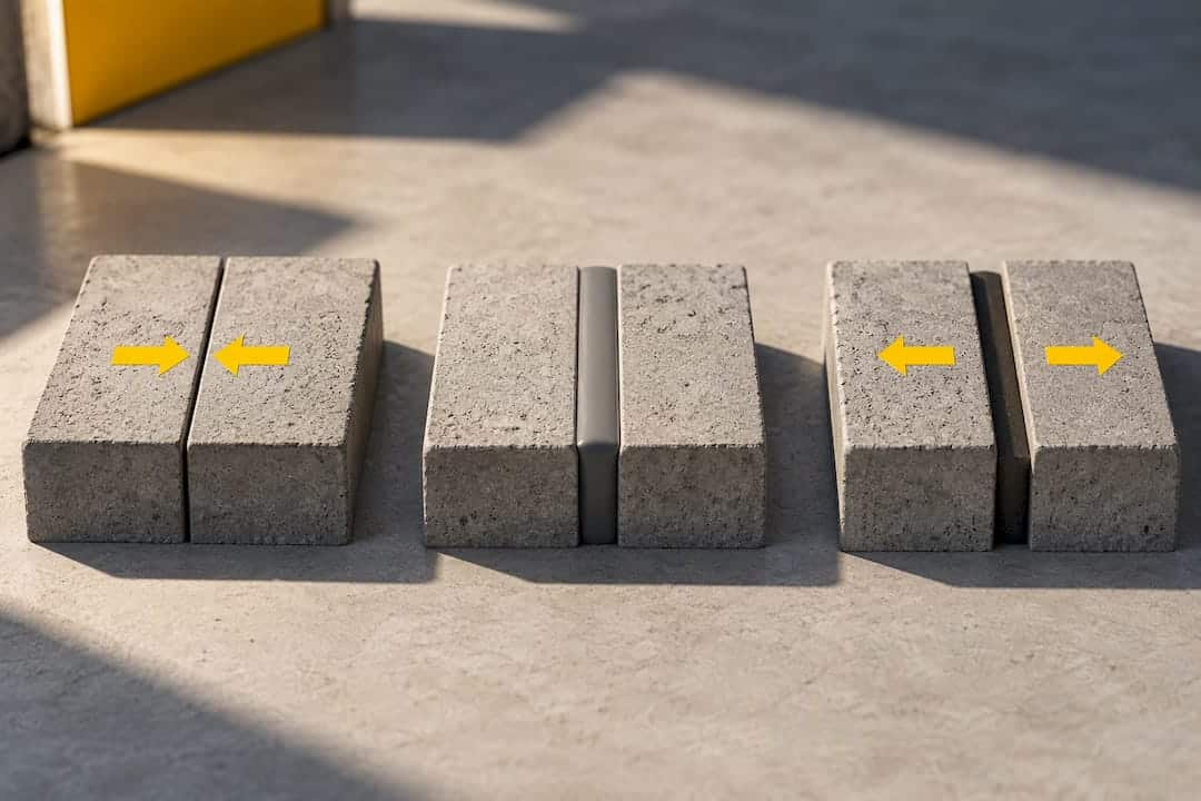 Concrete joint movement across seasons