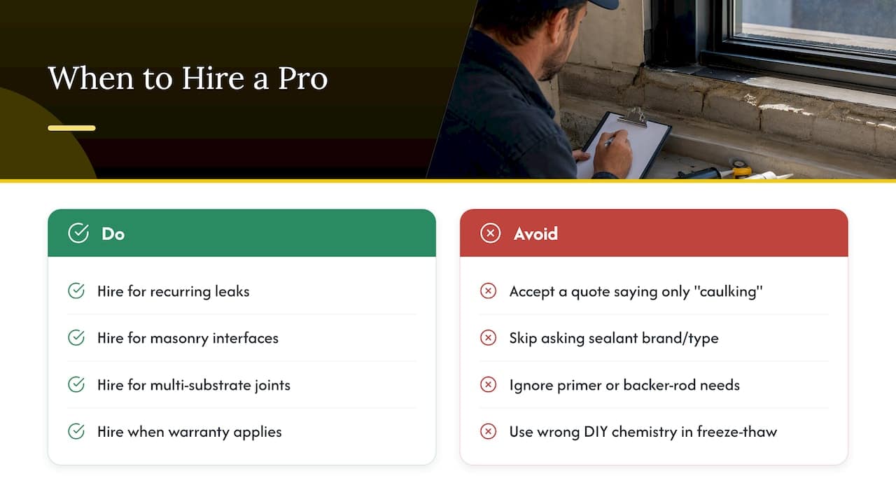 5. When does this job need a professional? — overview diagram