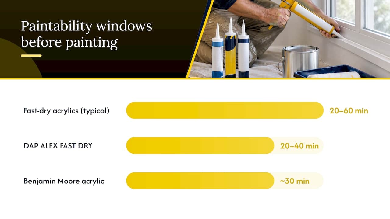 How long should caulk dry before you paint over it? — overview diagram