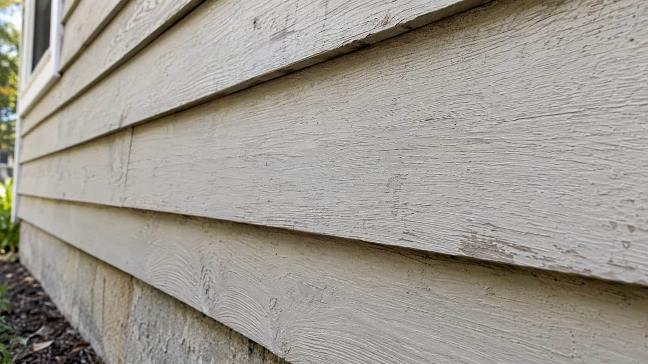 Open lower edge of lap siding drains water